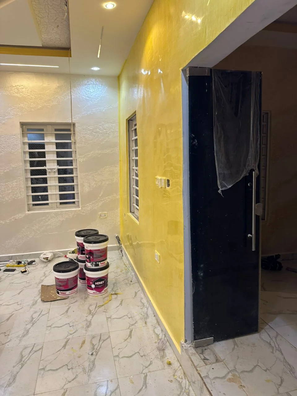 Cream and Gold Interior Finish